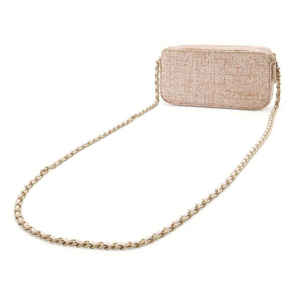 CHANEL Pink Raffia Deauville Wallet - Picture 3 of 10